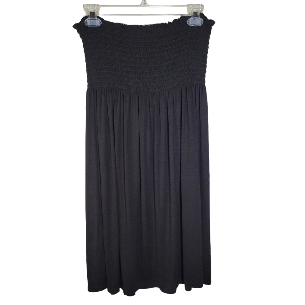 Buzy Collection black smock strapless top Size Medium
